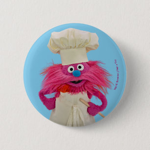 Cookie's Monster Food Truck Gonger Posing 6 Cm Round Badge