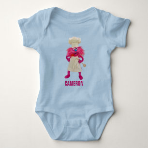 Cookie's Monster Food Truck   Gonger Posing Baby Bodysuit