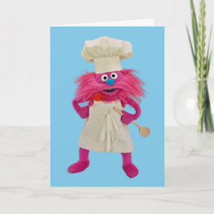 Cookie's Monster Food Truck Gonger Posing Card