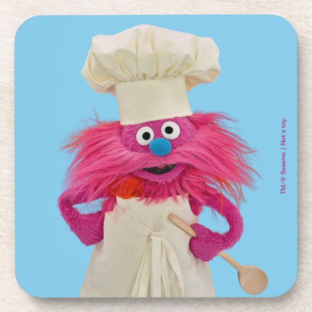 Cookie's Monster Food Truck | Gonger Posing Coaster (Front)