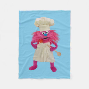 Cookie's Monster Food Truck Gonger Posing Fleece Blanket