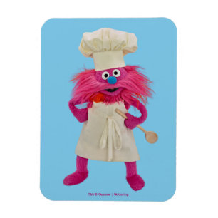 Cookie's Monster Food Truck Gonger Posing Magnet