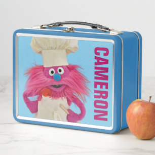 Cookie's Monster Food Truck Gonger Posing Metal Lunch Box