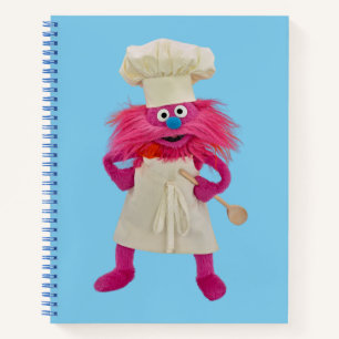 Cookie's Monster Food Truck Gonger Posing Notebook