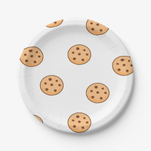 cookies on white paper plate