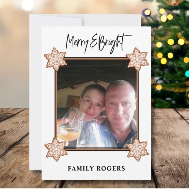 Cookies Photo  Christmas Flat Holiday Card (Creator Uploaded)