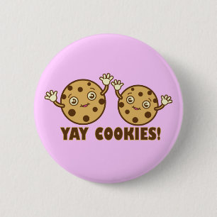 Cookies, Yay 6 Cm Round Badge