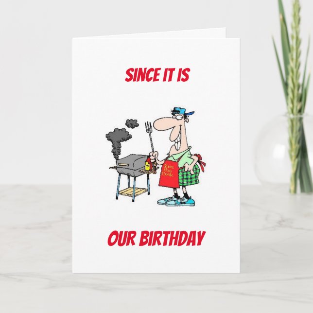 ***COOKIN' UP SOMETHING FOR OUR BIRTHDAY*** CARD (Front)