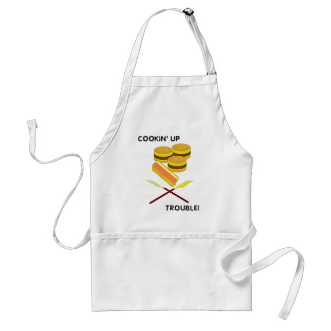 COOKIN' UP TROUBLE! STANDARD APRON (Front)