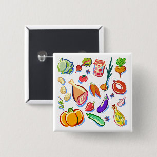Cooking 15 Cm Square Badge
