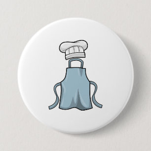 Cooking apron and Cooking hat 7.5 Cm Round Badge