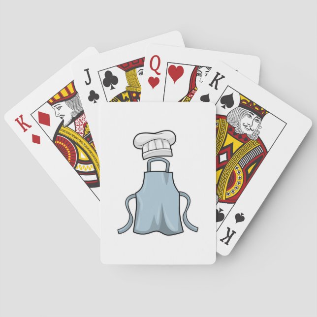 Cooking apron and Cooking hat Playing Cards (Back)