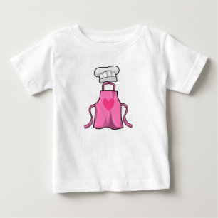 Cooking apron and Cooking hat with Heart Baby T-Shirt