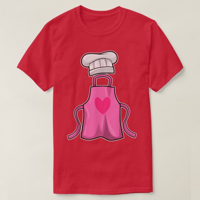 Cooking apron Chef hat  T-Shirt (Design Front)