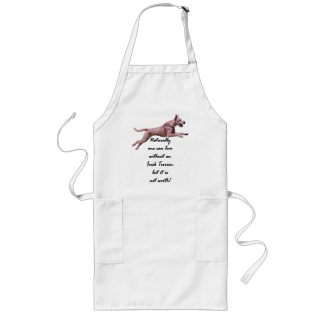 Cooking apron "Irish Terrier "Naturally you can .. (Front)