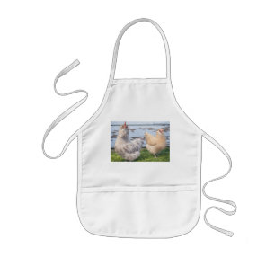 Cooking Apron Two Chickens Farmhouse 