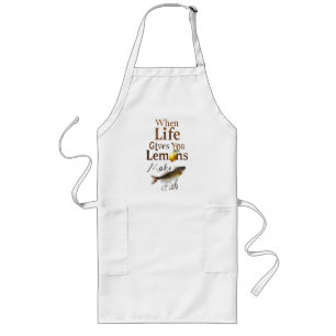 Cooking apron when life gives you lemons make fish