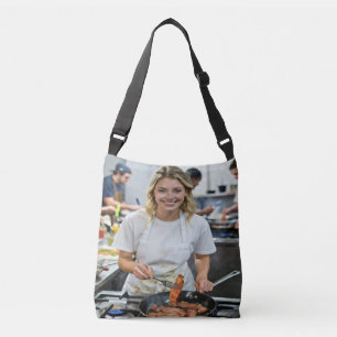 Cooking Bacon Photo Customize Crossbody Bag