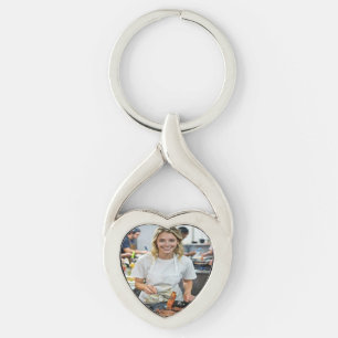 Cooking Bacon Photo Customize Key Ring