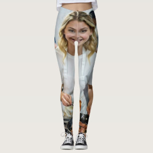 Cooking Bacon Photo Customize Leggings