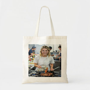 Cooking Bacon Photo Customize Tote Bag