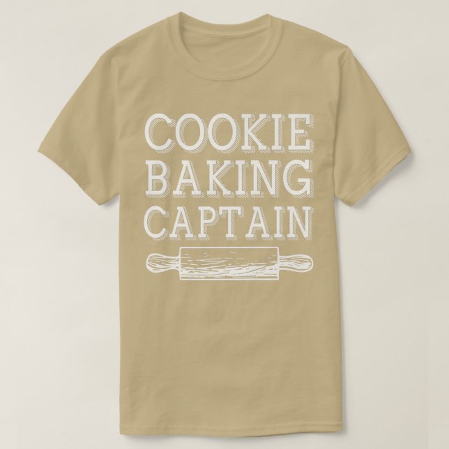 Cooking Baking CaptainCooking Funny T-Shirt (Design Front)