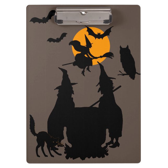Cooking Brew for the best Halloween party Clipboard (Front)