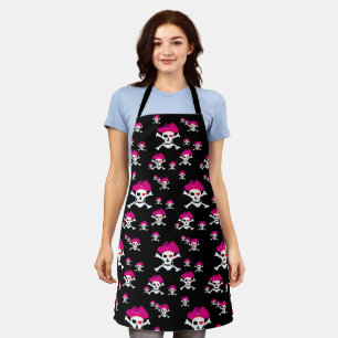 Cooking Captain Grace & Pirates Flag Chefs kitchen Apron