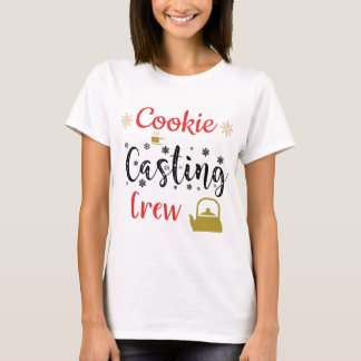 Cooking casting crew Merry Christmas Tree Xmas T-Shirt