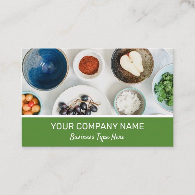 Cooking Catering Food Chef Business Card (Front)
