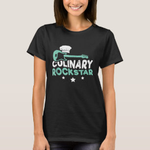 Cooking Chef Culinary Rockstar I Playing Guitar T-Shirt