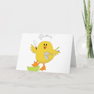 Cooking Chick Card