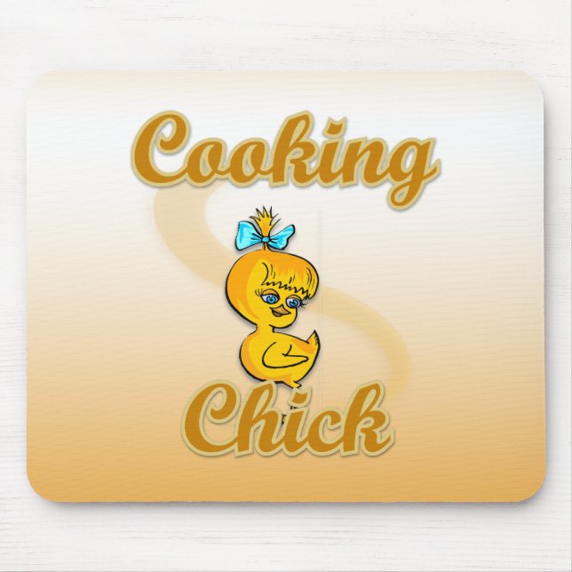 Cooking Chick Mouse Mat (Front)