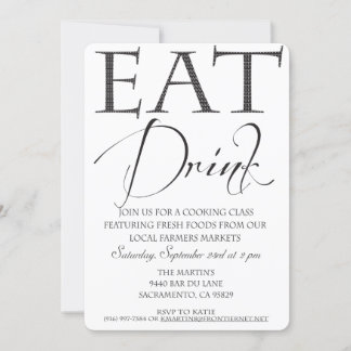 Cooking Class/Demonstration Invitation