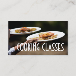 Cooking Classes Restaurant Bar Iron Chef Business Card