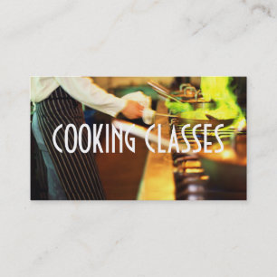 Cooking Classes Restaurant Bar Iron Chef Business Card