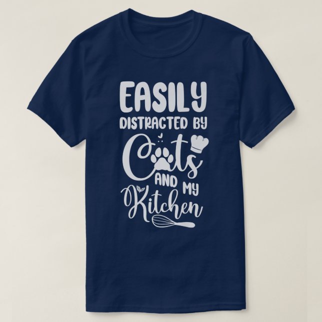 Cooking Cook Cat Kitchen Chef T-Shirt (Design Front)