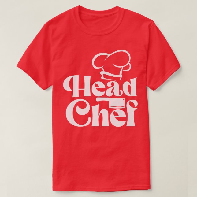Cooking Cook Kitchen Head Chef Head Chef T-Shirt (Design Front)