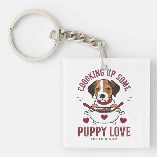 Cooking Dog Style Key Ring (Front)