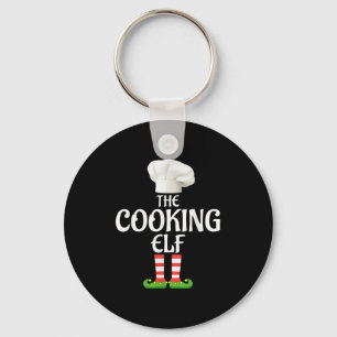 Cooking Elf Matching Family Group Christmas Party  Key Ring