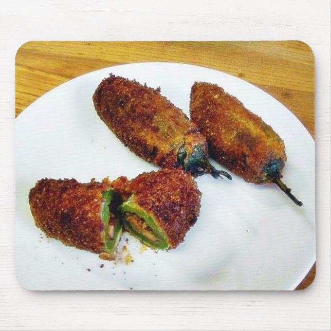 Cooking Food Stuffed Jalapenos Peppers Mouse Mat (Front)