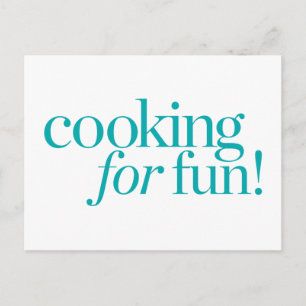 Cooking For Fun Postcard