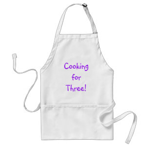Cooking for three! apron