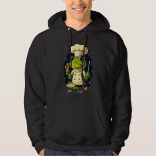 Cooking Frog Restaurant cook on Frog chef Hoodie