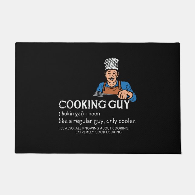 Cooking Guy Definition Doormat (Front)