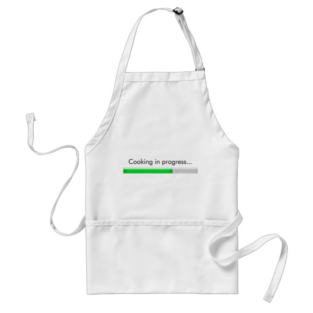 "Cooking in progress" Apron (Front)