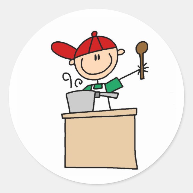 Cooking In The Kitchen Sticker (Front)