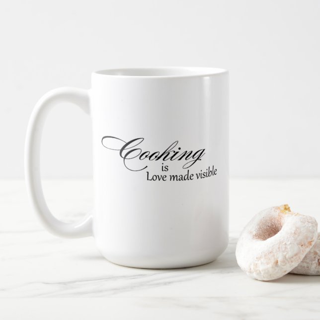 Cooking Is Love Made Visible Mug (With Donut)