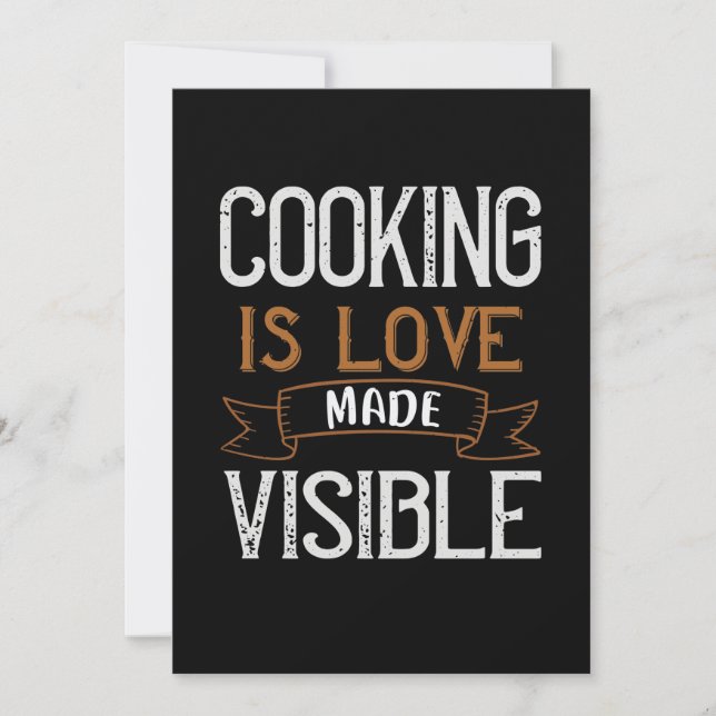 Cooking Is Love Made Visible Save The Date (Front)