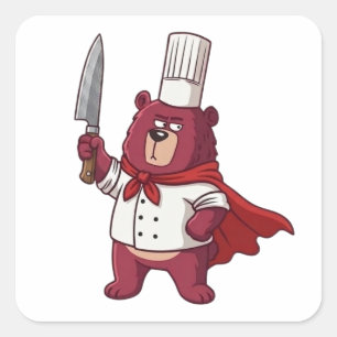 Cooking Is My Superpower Square Sticker